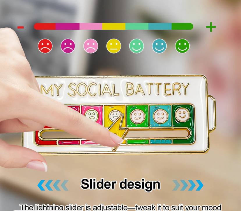 Social Battery Pin